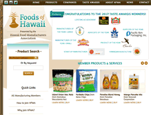 Tablet Screenshot of foodsofhawaii.com